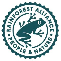 RainforestAllianceの認証マーク